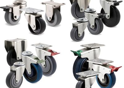 Light to medium duty castors